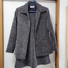 【お値下げ】ツイード風 ジャケット&スカート セット 11号