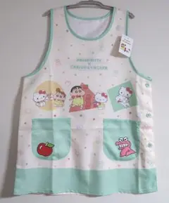 未使用☆ハローキティ×クレヨンしんちゃん　エプロン