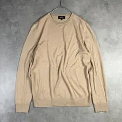 A.P.C アーペーセー シルクウールクルーネックニット M ベージュ セーターのサムネイル