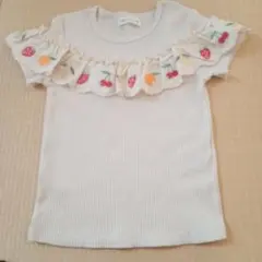 （新品未使用　美品）ママラク mamaraku フルーツ Tシャツ 100cm