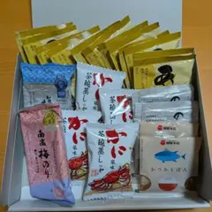 柳屋本店　食品詰め合わせ　味のり　茶碗蒸し　お茶漬け　かつおそぼろ　あごだしのサムネイル