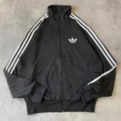 アディダス トラックジャケット ファイヤーバード 古着 刺繍 S 黒 12819