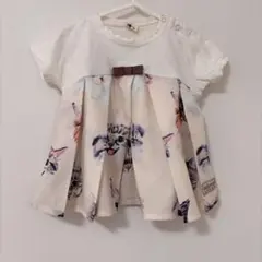 nino 猫柄 プリーツ Tシャツ 90cm 新品のサムネイル