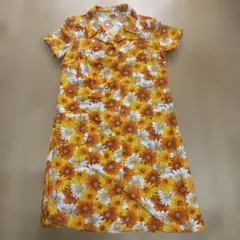 レトロワンピース　カラフル　古着