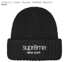 完売　Supreme Ribbed Baenie ビーニー ニット帽　ブラック