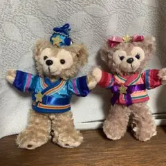 七夕　ダッフィー　シェリーメイ　ぬいぐるみバッジ　ぬいば