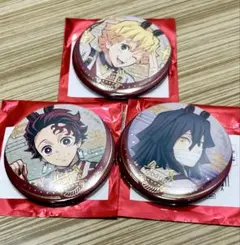 鬼滅の刃　干支 2026 午年 ランダム箔押し缶バッジ 善逸 炭治郎　伊黒