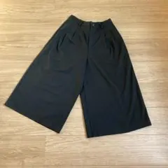 UNIQLO ユニクロ ワイドクロップド ガウチョパンツ ブラック Mサイズ