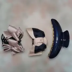 【新品未使用】ヘアクリップ　3点セット