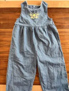Cottoli デニムブルー サロペット110cm