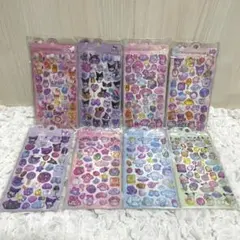 ボンボンドロップシール風　3D立体シール 8枚セット　ぷくぷくシール　クリスマス