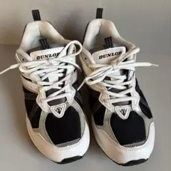 DUNLOP スニーカー 25.5cm ホワイト/ブラックのサムネイル