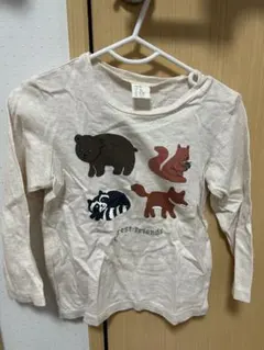 Ｈ＆Ｍ 動物イラスト 長袖カットソー 90cm