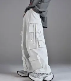 BAYCREW'S 新品 ホワイト ミリタリーカーゴパンツ - メルカリ