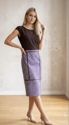 【美品】PAULE KA ポールカ 切り替えワンピース 38クリーニング済のサムネイル