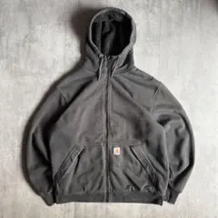 【00s carhartt】ジップパーカー　rain defender 裏地ボア