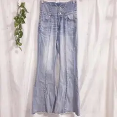 ハイウエストスキニー デニム