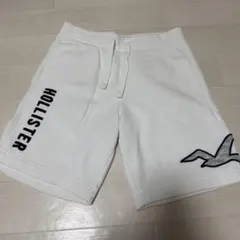 Hollister ショートパンツ ホワイト　裏起毛　スウェットのサムネイル