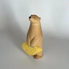 うぃるびぃ工房 しろくま 小 木彫りの熊のサムネイル