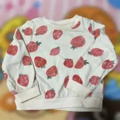 Cozy Cub いちご柄 トレーナー 2-3Y