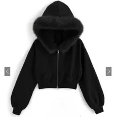 ショート丈パーカー