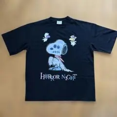 スヌーピー ホラーナイト Tシャツ ブラック　ユニバ　ハロウィン