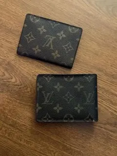 ルイヴィトン モノグラム 二つ折り財布 とカードケース2点セット