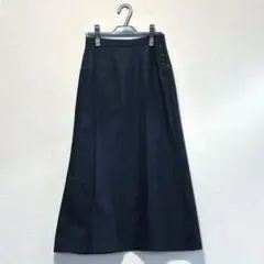 【最終価格・美品】イッセイミヤケブラックデニムフレアスカートPERMANENTE