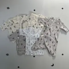 ベビー肌着 くま柄 ゾウ柄 6点セット