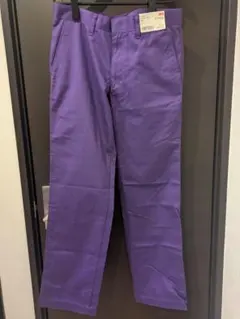 新品 UNIQLO (ユニクロ) カラーコットンパンツ パープルのサムネイル
