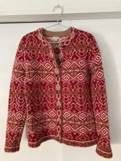 L.L.Bean  ニットカーディガン　レトロ　ノルディック　エルエルビーン