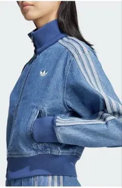 ロム君・なえなの使用モデル】adidas デニムトラックジャケット L 