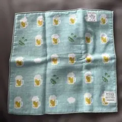 和たおる 濱文様 ビール柄 ハンカチ新品