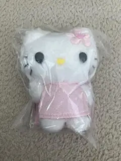 サンリオ　キティ　ミニチュアキルトシリーズ　ぬいぐるみ　マスコット　ピンク