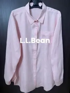 L.L.Beanピンク リネンシャツ