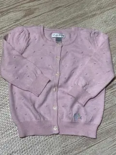 【美品】ラルフローレン ベビーカーディガン ピンク 18M 85女の子 春秋