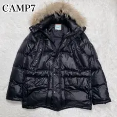 CAMP7 キャンプセブン ダウンジャケット フード ファー ブラック ラクーン