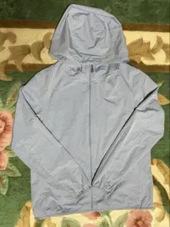 ユニクロ UNIQLO ポケッタブルUVカットパーカー ブルー系 Lサイズ