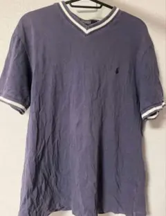 B*2様 【ポロラルフローレン】　リブラインTシャツ　古着