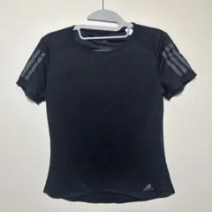 adidas 黒 トップス 3本ライン