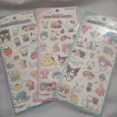 サンリオ キャラクターズ シール フラッフィースケッチステッカーズ 3種セット