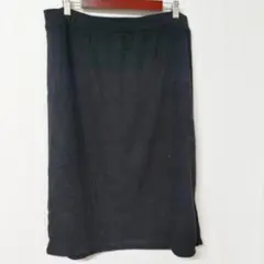 オールドネイビー リブ タイトスカート スリット XL 黒 化繊 普段着のサムネイル