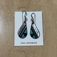 ②【新品未使用】ZUNI ズニ マルチインレイ ピアス pierce ターコイズ