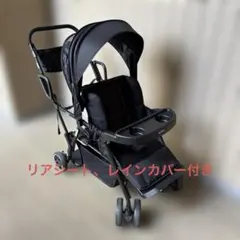 カトージ　二人でゴー　リアシート　レインカバー付きのサムネイル