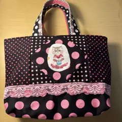 ゴ*マ様 コヤンイサムチョン&猫ちゃんパネル ふっくらト–トバッグ