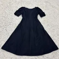 ブルー レーベル クレストブリッジ ワンピース Aライン リボン ノバチェック