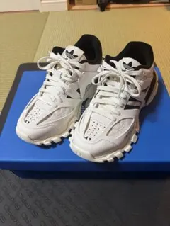 美品　BALENCIAGA トラック　34 ホワイト　スニーカー BALENCIAGA (バレンシアガ) TRACK.2 トラック2 メッシュ ダッド