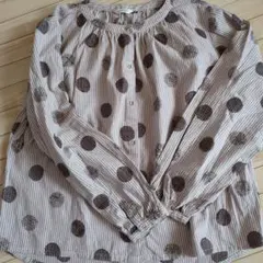 Quelle Chance ハリネズミストライプドットブラウス