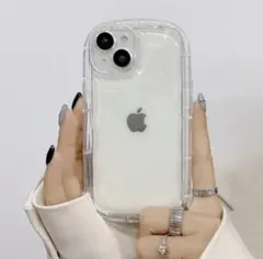 iPhone16ケース クリアシャカシャカ 推し活　韓国シンプル　可愛いおしゃれ