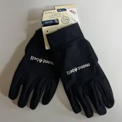 mont-bell WINDSTOPPER トレッキンググローブ L ブラック